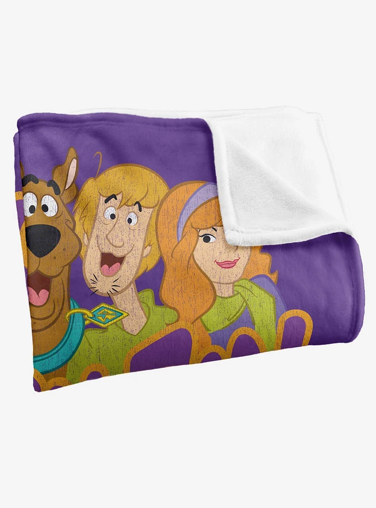 Scooby-Doo! and the Gang Purple Throw Blanket