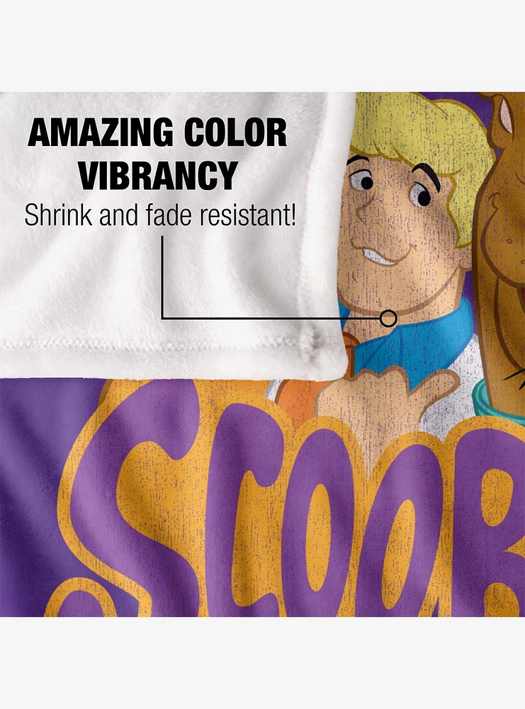 Scooby-Doo! and the Gang Purple Throw Blanket