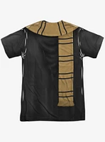 Harry Potter Hufflepuff Thin Scarf Costume Sublimated T-Shirt