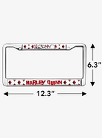 DC Comics Harley Quinn Diamonds Metal License Plate Frame