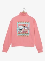 The Powerpuff Girls Surf Heroes Women's Quarter Zip Crewneck - BoxLunch Exclusive