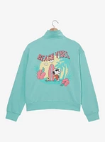 Peanuts Snoopy Joe Cool Surfing Women's Quarter Zip Crewneck - BoxLunch Exclusive