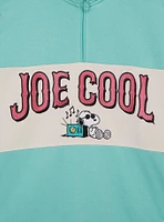 Peanuts Snoopy Joe Cool Surfing Women's Quarter Zip Crewneck - BoxLunch Exclusive