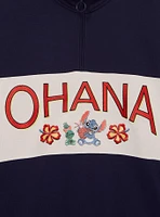 Disney Lilo & Stitch Ohana Surf's Up Women's Quarter Zip Sweatshirt — BoxLunch Exclusive