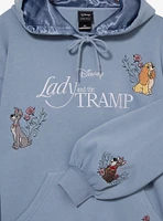 Disney Lady and the Tramp Embroidered Women's Plus Hoodie — BoxLunch Exclusive