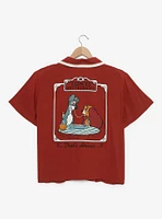 Disney Lady and the Tramp Tony's Restaurant Women's Plus Woven Button-Up — BoxLunch Exclusive