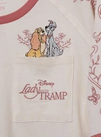 Disney Lady and the Tramp Floral Women's Plus T-Shirt — BoxLunch Exclusive