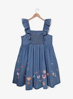 Disney Minnie & Daisy Floral Denim Plus Tank Dress — BoxLunch Exclusive