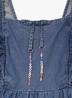 Disney Minnie & Daisy Floral Denim Plus Tank Dress — BoxLunch Exclusive