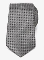 Gray Cross Dot Silk Tie