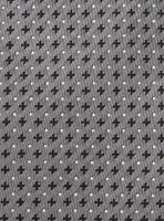 Gray Cross Dot Silk Tie