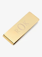 Stainless Steel Gold Engravable Money Clip