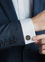 Shipwreck Cross Coin Antique Silver Cufflinks