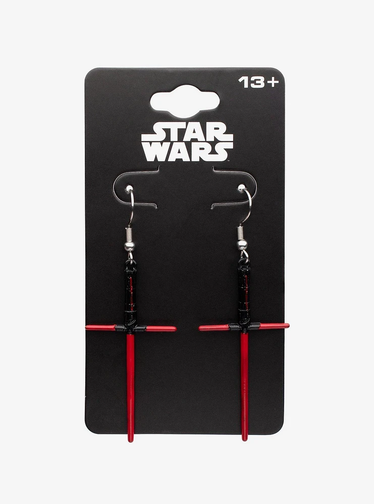 Star Wars Kylo Ren Lightsaber Drop Earrings