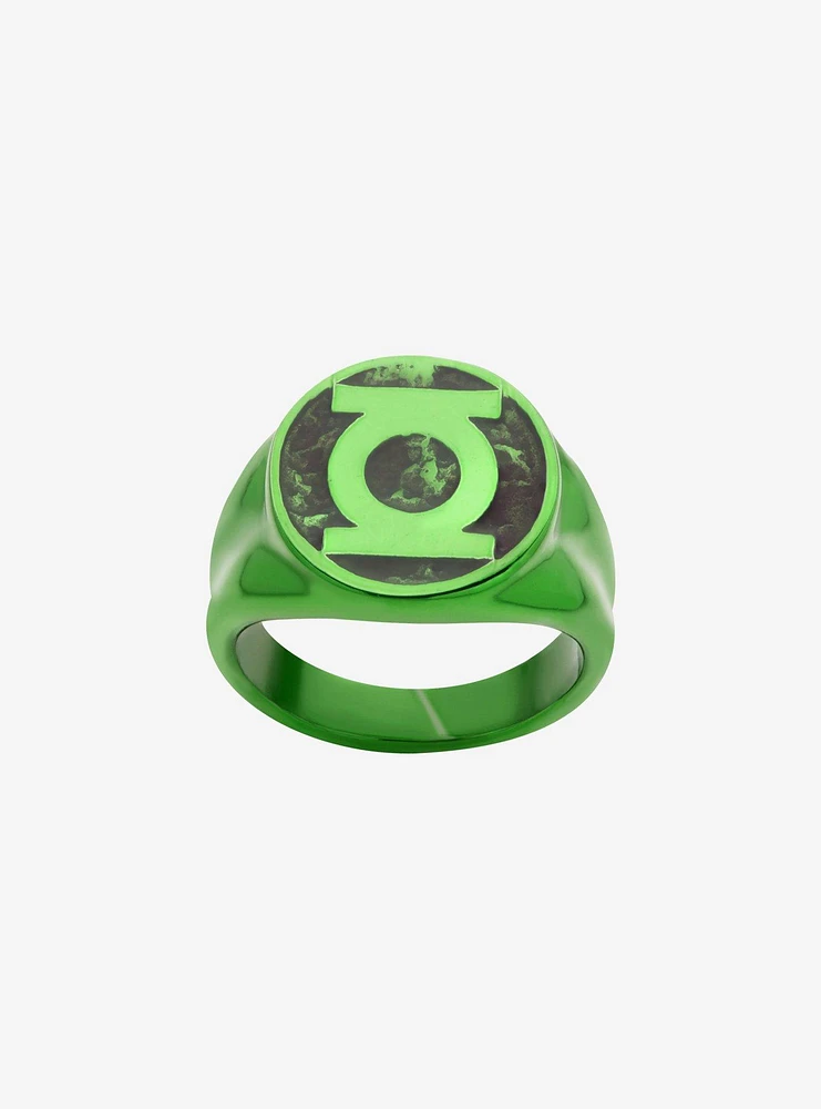 DC Comics Green Lantern "Will Power" Symbol Stainless Steel Ring