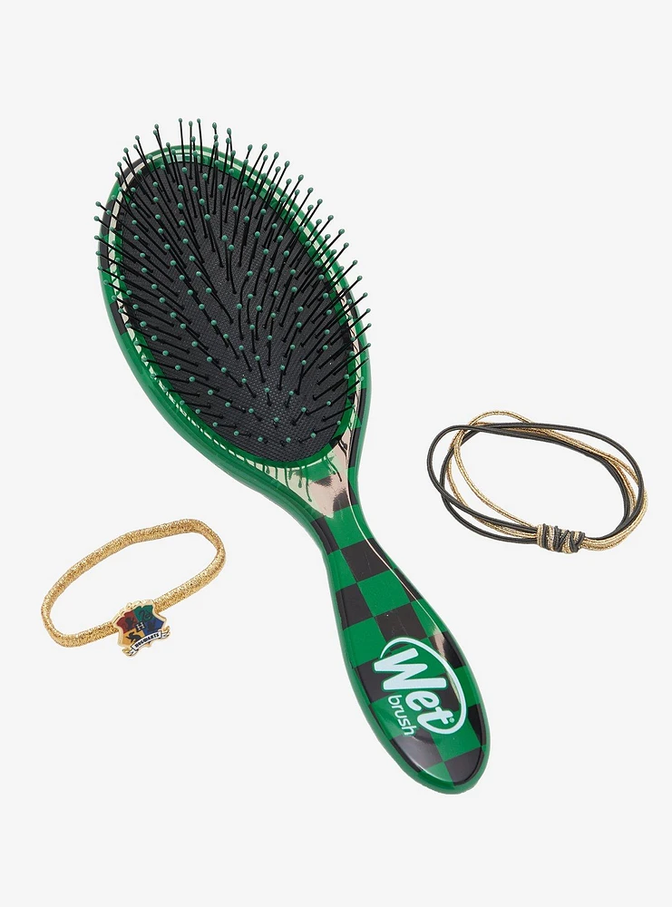 Harry Potter Slytherin Original Detangler Wet Brush & Hair Tie Set