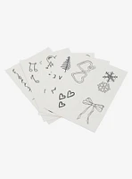 INKED By Dani Holiday Icons Temporary Tattoo Set