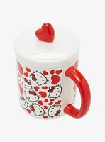 Hello Kitty Hearts Lidded Mug