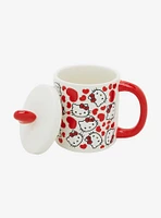 Hello Kitty Hearts Lidded Mug