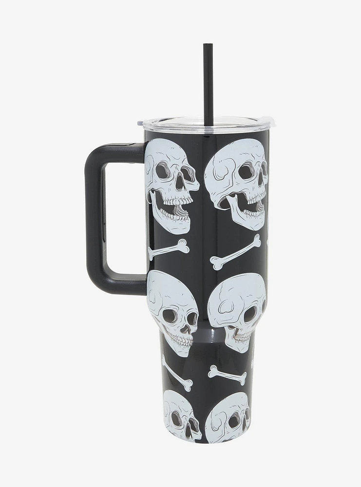 Skulls & Bones Stainless Steel Travel Cup