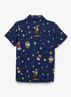 Disney A Goofy Moovie Alphabet Soup Allover Print Toddler Woven Button-Up - BoxLunch Exclusive