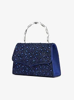 Ashley Rhinestones & Bamboo Handle Bag