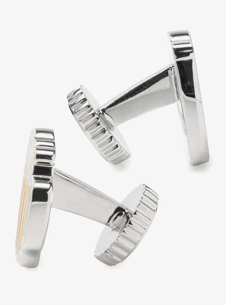 Beer Hidden Message Silver Cufflinks