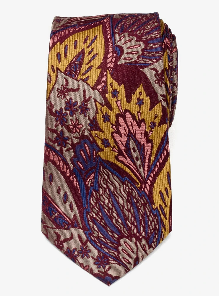 Multi Brown Patterned Silk Tie