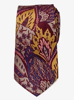 Multi Brown Patterned Silk Tie