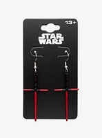 Star Wars Kylo Ren Lightsaber Drop Earrings