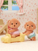 Calico Critters Toy Poodle Twins Figure Set