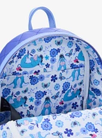 Loungefly Disney Winnie the Pooh Eeyore Embroidered Floral Mini Backpack