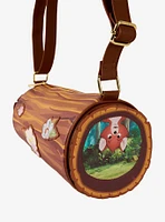 Loungefly Disney The Fox and The Hound Floral Log Figural Crossbody Bag