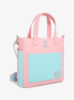 Loungefly Barbie Pastel Color Block Convertible Tote Bag