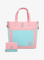 Loungefly Barbie Pastel Color Block Convertible Tote Bag