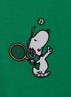 Peanuts Snoopy Tennis Women's Plus Cropped Polo — BoxLunch Exclusive