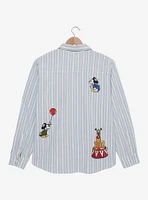 Disney Mickey and Friends Fair Women's Plus Long Sleeve Button-Up