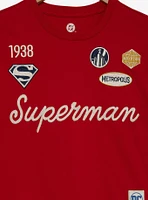 DC Comics Superman Patches Women's Cropped T-Shirt - BoxLunch Exclusive