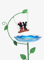 Disney Mickey & Minnie Swing Floral Bird Bath