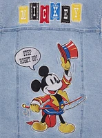 Disney Mickey Mouse Carnival Patches Denim Vest - BoxLunch Exclusive