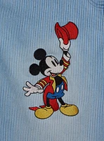 Disney Mickey Mouse Carnival Icons Women's Striped Overalls