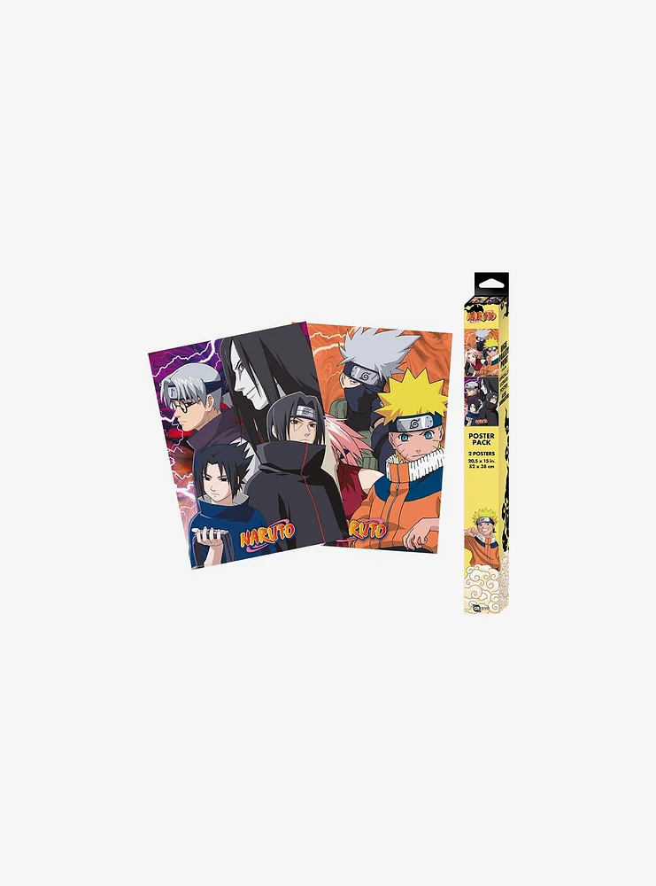 Naruto Shippuden Mousepad Poster & Notebook Bundle