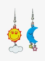 The Amazing Digital Circus Sun & Moon Mismatch Drop Earrings