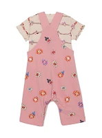 Disney Minnie & Daisy Floral Infant Overalls T-Shirt Set - BoxLunch Exclusive
