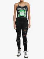 Beetlejuice Collage Contrast Stitch Girls Cami