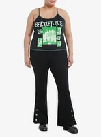 Beetlejuice Collage Contrast Stitch Girls Cami Plus