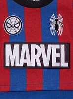 Marvel Spider-Man Striped Infant Soccer Jersey One-Piece — BoxLunch Exclusive