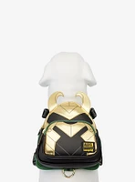 Loungefly Marvel Loki Helmet Figural Mini Backpack Small Dog Harness