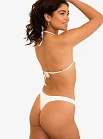 Dippin' Daisy's Seaport Thong Swim Bottom White