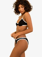 Dippin' Daisy's Venice Cheeky Swim Bottom Black Rib